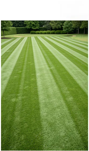 Freshly mowed lawn maintained by the Greenline crew